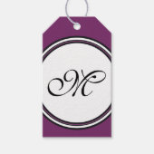 Sjabloon - Aangepaste jouw tekst, monogram en back Cadeaulabel (Voorkant)