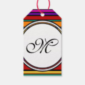 Sjabloon - Aangepaste jouw tekst, monogram en back Cadeaulabel (Voorkant)