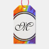 Sjabloon - Aangepaste jouw tekst, monogram en back Cadeaulabel (Voorkant)