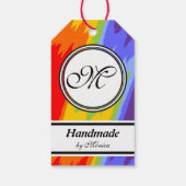 Sjabloon - Aangepaste jouw tekst, monogram en back Cadeaulabel (Achterkant)