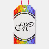 Sjabloon - Aangepaste jouw tekst, monogram en back Cadeaulabel (Voorkant)