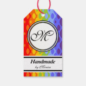 Sjabloon - Aangepaste jouw tekst, monogram en back Cadeaulabel (Achterkant)