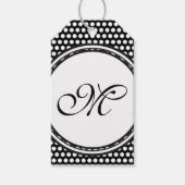 Sjabloon - Aangepaste jouw tekst, monogram en back Cadeaulabel (Voorkant)