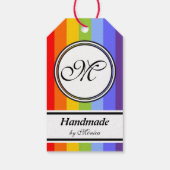 Sjabloon - Aangepaste jouw tekst, monogram en back Cadeaulabel (Achterkant)