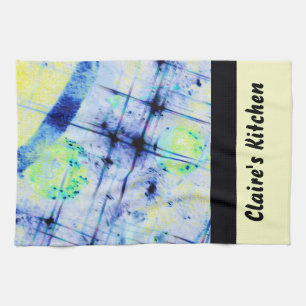 Sjabloon abstracte Blues Kitchen Towel Theedoek