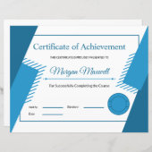 Sjabloon afdrukbaar certificaat (Voorkant / Achterkant)