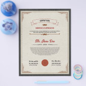 Sjabloon afdrukbaar certificaat flyer (Enkel)