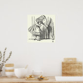 Sjabloon Alice Op zoek naar de deur Poster (Keuken)