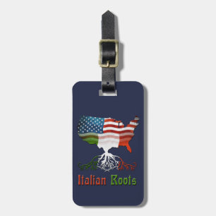 Sjabloon Amerikaans Bagagelabel Roots