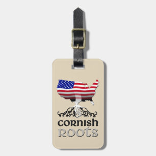 Sjabloon Amerikaanse Cornish Roots Bagagelabel