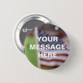  Sjabloon Amerikaanse vlag Ronde Button 5,7 Cm (Voorkant /achterkant)