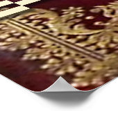 Sjabloon Antiek aangepaste boekfamilie Poster (Hoek)