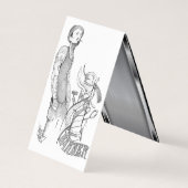 Sjabloon barber visitekaartjes (Achterkant)