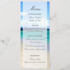 Sjabloon Beach Wedding Menu