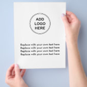 Sjabloon Bedrijfs Logo brochure (Hand)