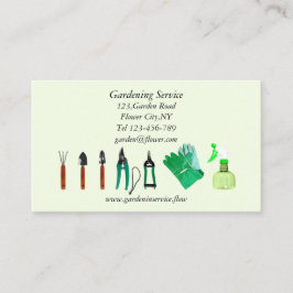 Sjabloon bedrijfskaart voor Gardening Service Visitekaartje