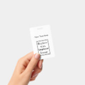 Sjabloon begrotingspersoneel badge (Handheld)