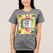 Sjabloon Bella + Canvas Vrouwen Tri-blend T Shirt (Voorkant)