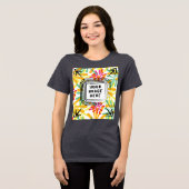 Sjabloon Bella + Canvas Vrouwen Tri-blend T Shirt (Voorkant volledig)