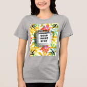 Sjabloon Bella + Canvas Vrouwen Tri-blend T Shirt (Voorkant)