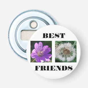 Sjabloon beste vrienden Afbeelding Button Flesopener