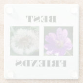 Sjabloon beste vrienden Afbeelding Glazen Onderzetter (Achterkant)