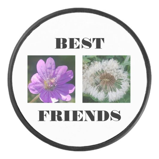 Sjabloon beste vrienden Afbeelding Hockey Puck (Voorkant)