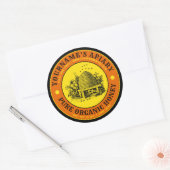 Sjabloon bijenkorven voor honinghoning ronde sticker (Envelop)