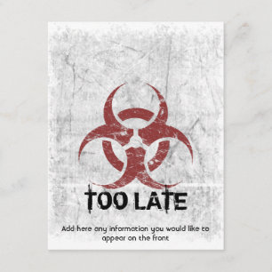 Sjabloon Biohazard Grunge Kaart