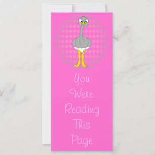 Sjabloon Bladwijzer Ostrich