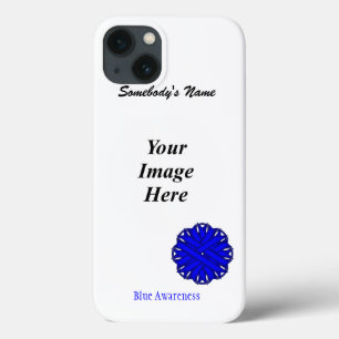 Sjabloon blauw lagebloed door Kenneth Yoncich iPhone 13 Hoesje