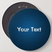 Sjabloon blauwe 6-inch aangepaste Button (Voorkant /achterkant)