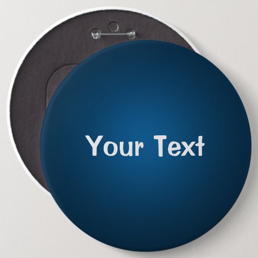 Sjabloon blauwe 6-inch aangepaste Button (Voorkant /achterkant)