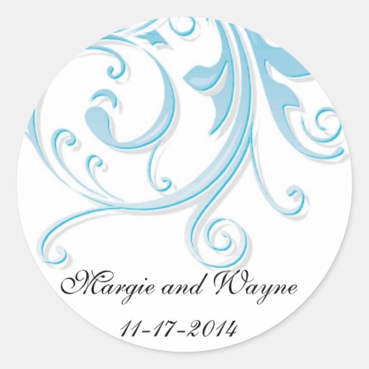 Sjabloon blauwe wervelkolom Sticker (Voorkant)