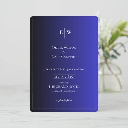 SJABLOON-BREEDINGINVITATIES ONLINE MET GRENS KAART (Staand voorkant)