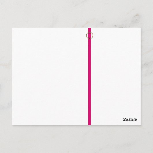 SJABLOON BRIEFKAART : Vet zebra afdrukken (Achterkant)