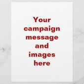 Sjabloon brochure politieke campagne (Achterkant)