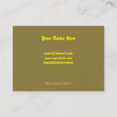 Sjabloon, Burgergrens Visitekaartje (Achterkant)