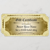 Sjabloon Cadeaubon (Voorkant / Achterkant)