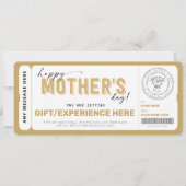 Sjabloon Cadeaubon moederdag Kaart (Voorkant)
