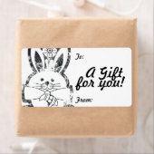 Sjabloon Cadeaulabel Label naar/van (Insitu)