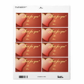 Sjabloon Cadeaulabel Label naar/van (Full Sheet)