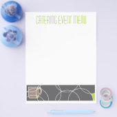 Sjabloon cafe- of cateringmenu flyer (Enkel)