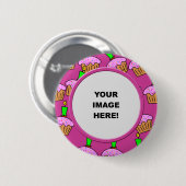 Sjabloon, Cake Border Ronde Button 5,7 Cm (Voorkant /achterkant)