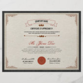 Sjabloon certificaat flyer (Voorkant)