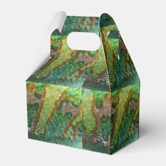 Sjabloon Chameleon Skin Texture Bedankdoosjes (Achterkant)