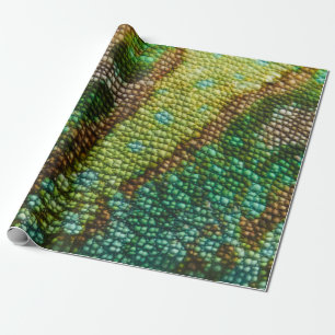 Sjabloon Chameleon Skin Texture Cadeaupapier