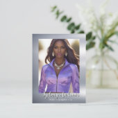 Sjabloon compcard voor modellen van Shining Stars (Staand voorkant)