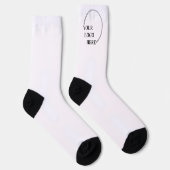 Sjabloon Creëer Uw Eigen Geschenk Idee Sokken (Rechts)