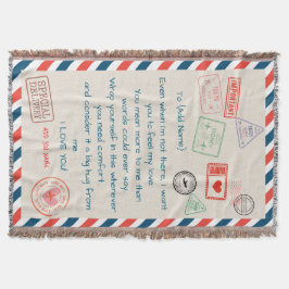 Sjabloon Custom Text Sherpa Blanket – We Love You Deken